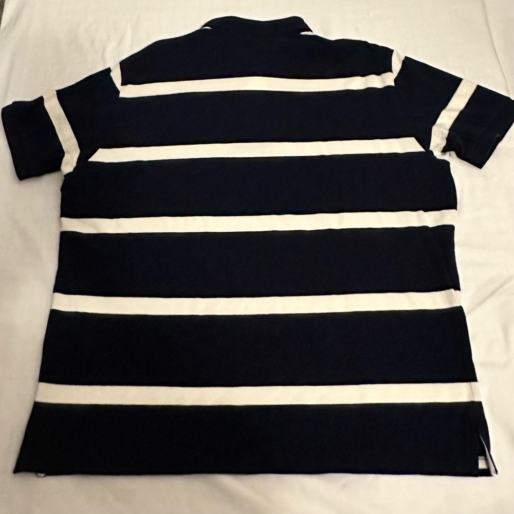 Polo by Ralph Lauren New York Rugby Saddle Makers Crest Men's Blue & White - Picture 2 of 7